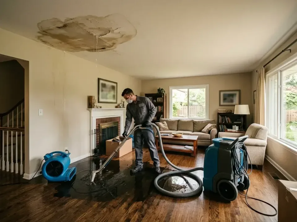 attic-pipe-burst-ceiling-drip-008 — frequently asked questions, Water Damage Restoration & Carpet Care in Dover, NH
